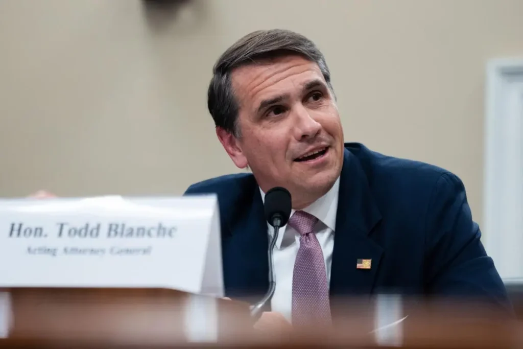 Trump Nominates Former Defense Attorney Todd Blanche as Permanent U.S. Attorney General